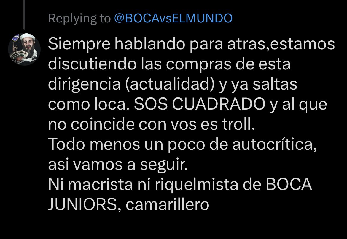 TradingCrypto69's tweet photo. @BOCAvsELMUNDO @franbiolcati Sos tan limitado que ni siquiera podes continuar una discusión, tu manera de tener razon te respondo y te bloqueo. 

Segui aplaudiendo como foca, boca es muy grande para dar tantos años de ventaja. Si vos estas contento con la actualidad…. Terrible kuka retardado https://t.co/DdiOU913fb