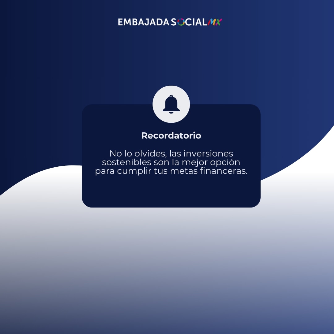 EmbajadaSocial's tweet photo. El futuro aguarda pero no por mucho, anticipa tus metas financieras por medio de inversiones con un crecimiento sostenible (ASG) 🌱📊

#investing #empresas #euro #usd #mexico #LATAM #inversion #Mexico #inventingreality https://t.co/9VVMAOgeVt