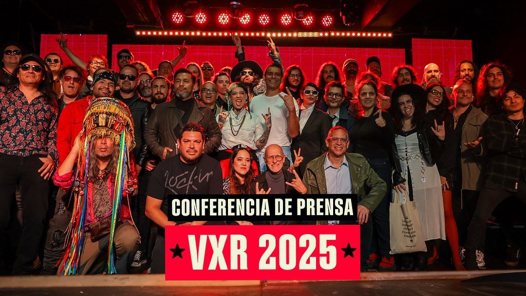 Vivoxelrock's tweet photo. ¡El comienzo de algo grande! ⚡️🦅⚡️

Así vivimos la conferencia de prensa y el anuncio oficial del line-up de Vivo X el Rock 2025 🤘

¡Gracias a todos por formar parte! 🖤 https://t.co/zudrRFF4pY