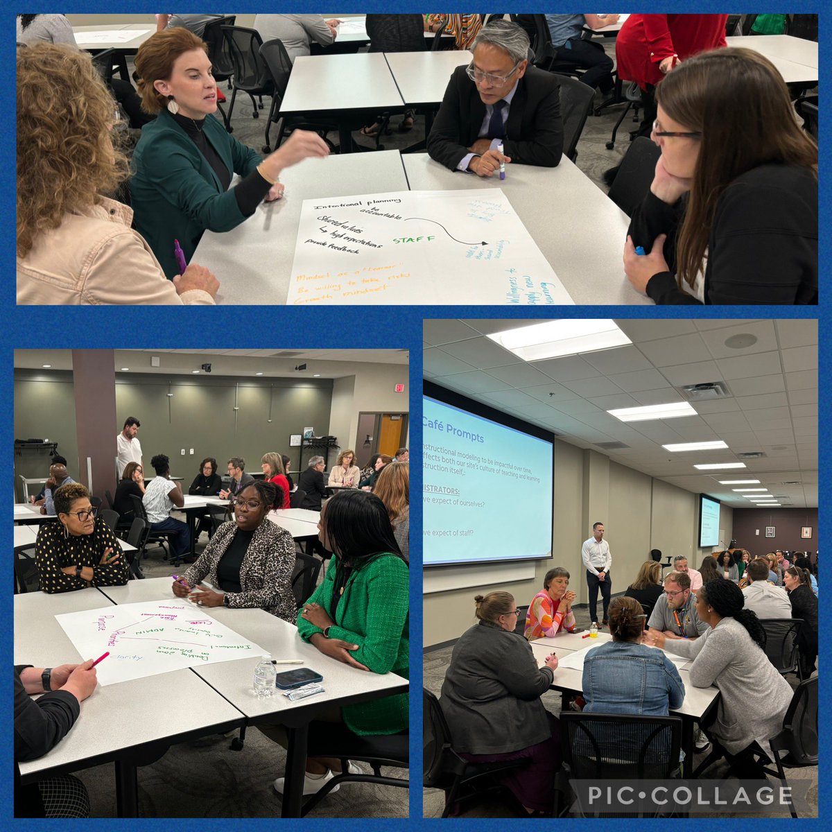 AhuskerAmy's tweet photo. Our @kckschools building leaders focused on the role of administrator modeling in improving teaching &amp; learning today with @brettbowersAVID and @AVID4College! Impactful &amp; actionable professional learning! @LBilboErvin @mrjoshuasnyder @KristenScottISU #WICOR #AVIDforAll https://t.co/vqKubAIqRl