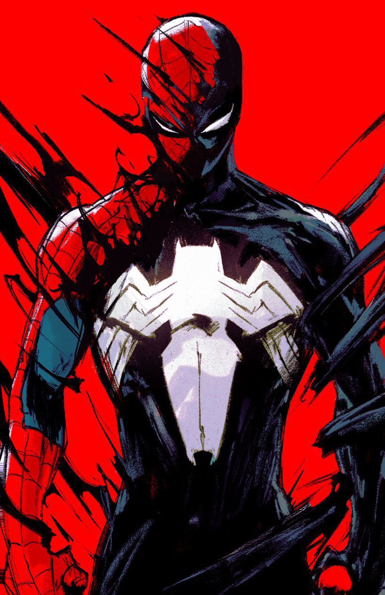 REAL_EARTH_9811's tweet image. Symbiote Spider-Man by Chun Lo