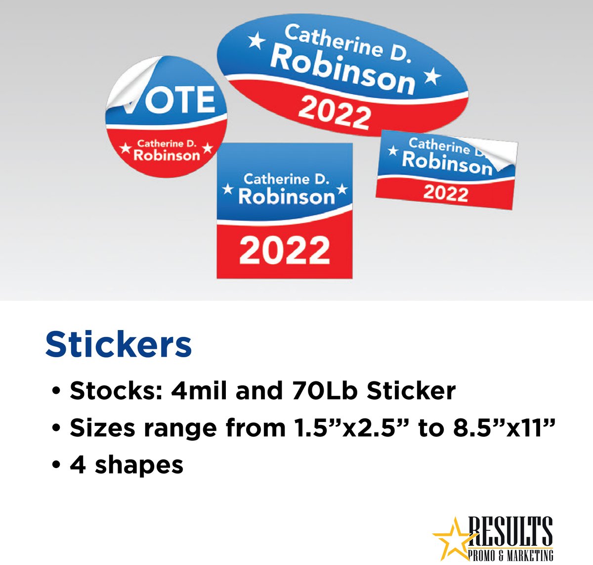 ResultsPromo's tweet photo. 📣 Stick it to 'em with our high-quality Stickers!  📣

Perfect for promotions, campaigns, or just showing your support!

Variety of stocks and sizes
4 shapes to choose from
Make your message stick!
Visit https://t.co/Q4YWgNlmt9

#Stickers #CustomStickers #Promotions https://t.co/k51IHirwu1