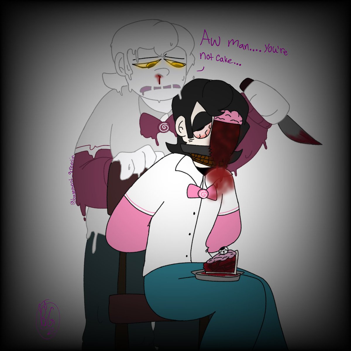 CarterKilljoy's tweet photo. sorry for depriving y'all of art, EAT UP!!! 

TW FOR GORE AT THE END
(cakevin on the 4th slide belongs to little K (idk their @)
#spookymonth 
(insert kinitopet hashtag) https://t.co/DX8P5JG6ou