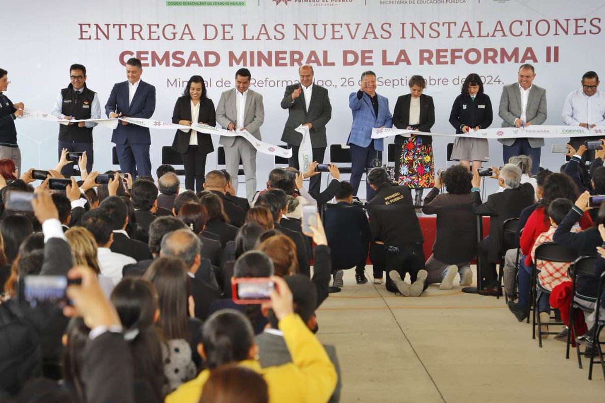 ReconstructorMX's tweet image. #EducaciónHidalgo #InversiónEducativa 
El gobernador Julio Menchaca inauguró las nuevas instalaciones del CEMSaD Mineral de la Reforma II.
elreconstructor.com/2024/09/26/ent…