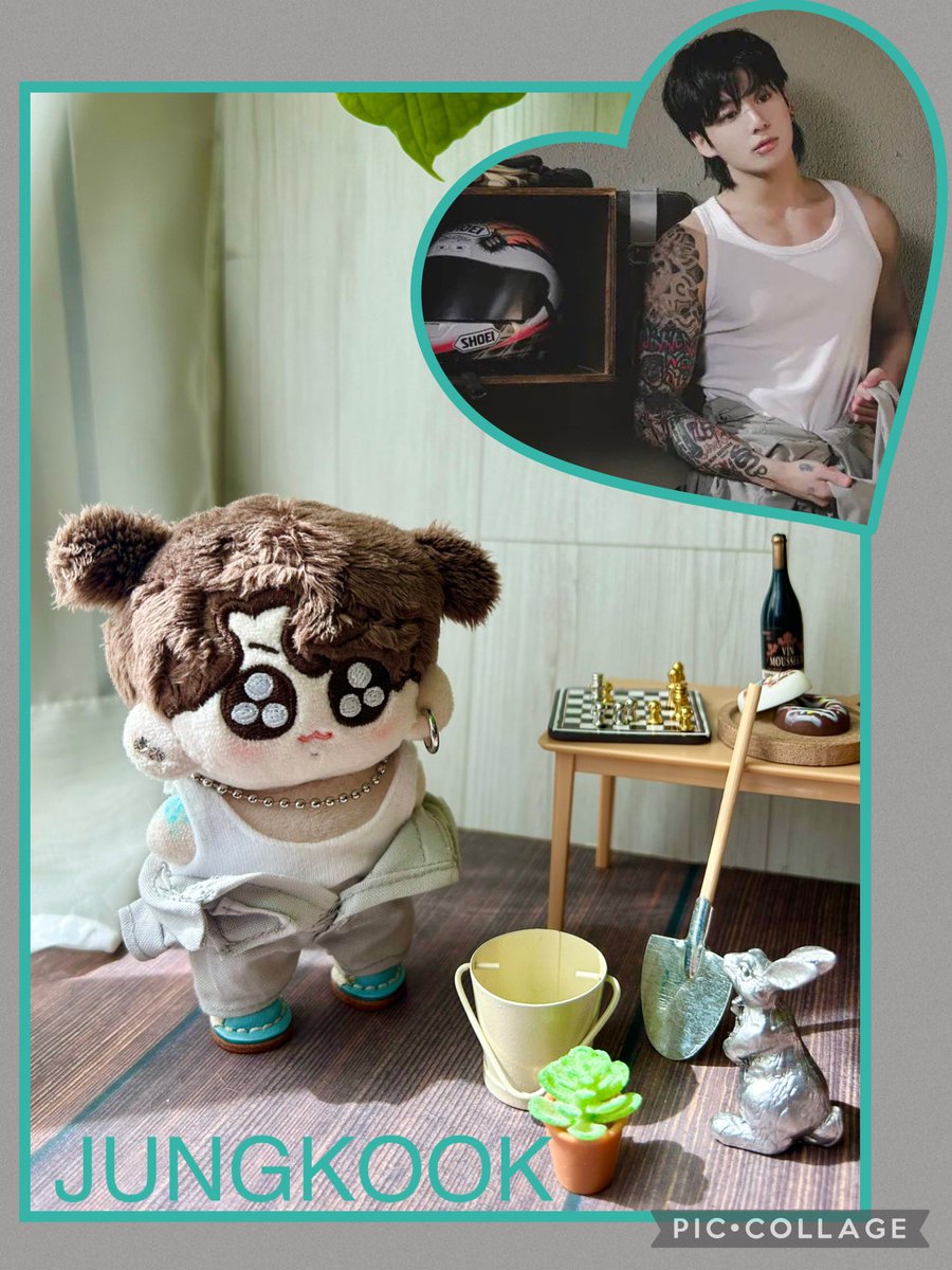 babystarcandy_g's tweet photo. GOLDEN SOLIDのツナギ作ったら、絶対これやってみたかった!🤭ぐふ💓

グクのこのちょっと傾げたお顔が可愛すぎる😭✨しブルベの透き通る肌も、ゴリゴリタトゥーもスタイルも良すぎ〜🤩💜

トゥギお袖短すぎてしばれないけど💦w😂同じ空気感...出てない？

#JUNGKOOK_IAMSTILL 
#JungKook_GOLDEN https://t.co/wr1B8uC9i1