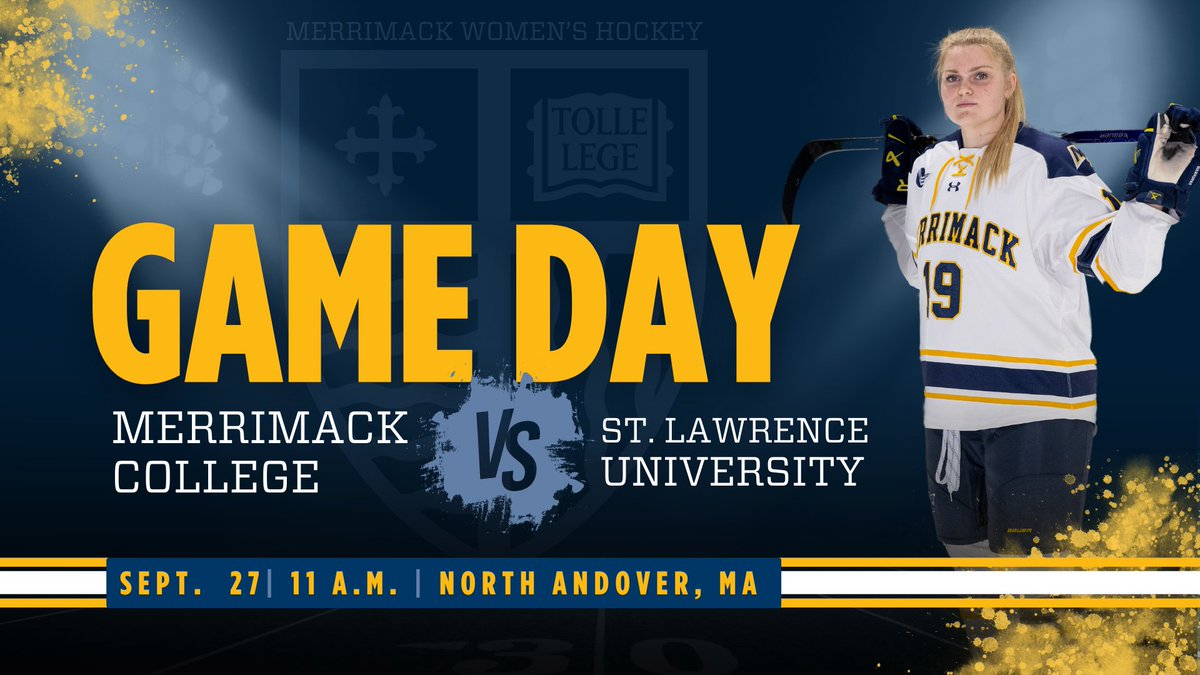 Merrimack_WIH's tweet photo. Opening this year's slate at home on Education day, as we look to "school" the Saints!
⏰11 AM
🆚@SLU_whockey
📍Lawler Arena
📺https://t.co/bMcB8BKApi
📊https://t.co/BsV1BKneMO

#GoMack https://t.co/tL0w8E9Hk9