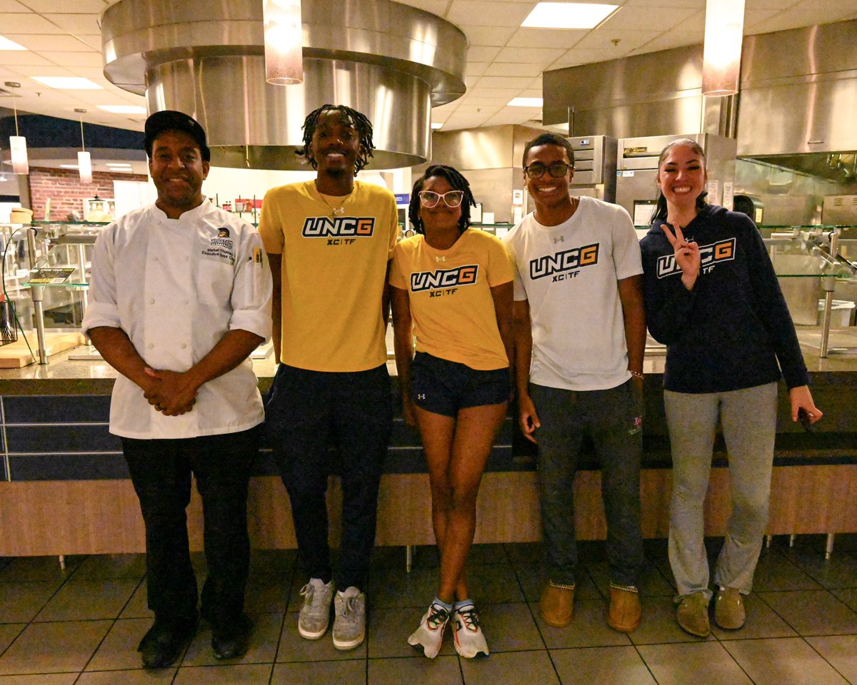 uncgspartans's tweet photo. Competition doesnโt stop for our Spartans - womenโs soccer took home this semesterโs Battle of the Chef title! ๐ฝ๏ธ๐งโ๐ณ
Congrats to menโs soccer and cross country and track on some great plates! #letsgoG #UNCGWay #AWeekAtTheG https://t.co/1Hwd2N3vhb