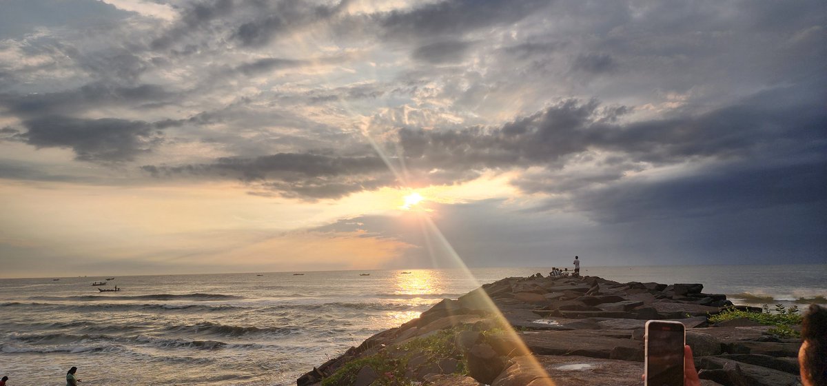 Today's Sunrise from Serenity Beach Pondy