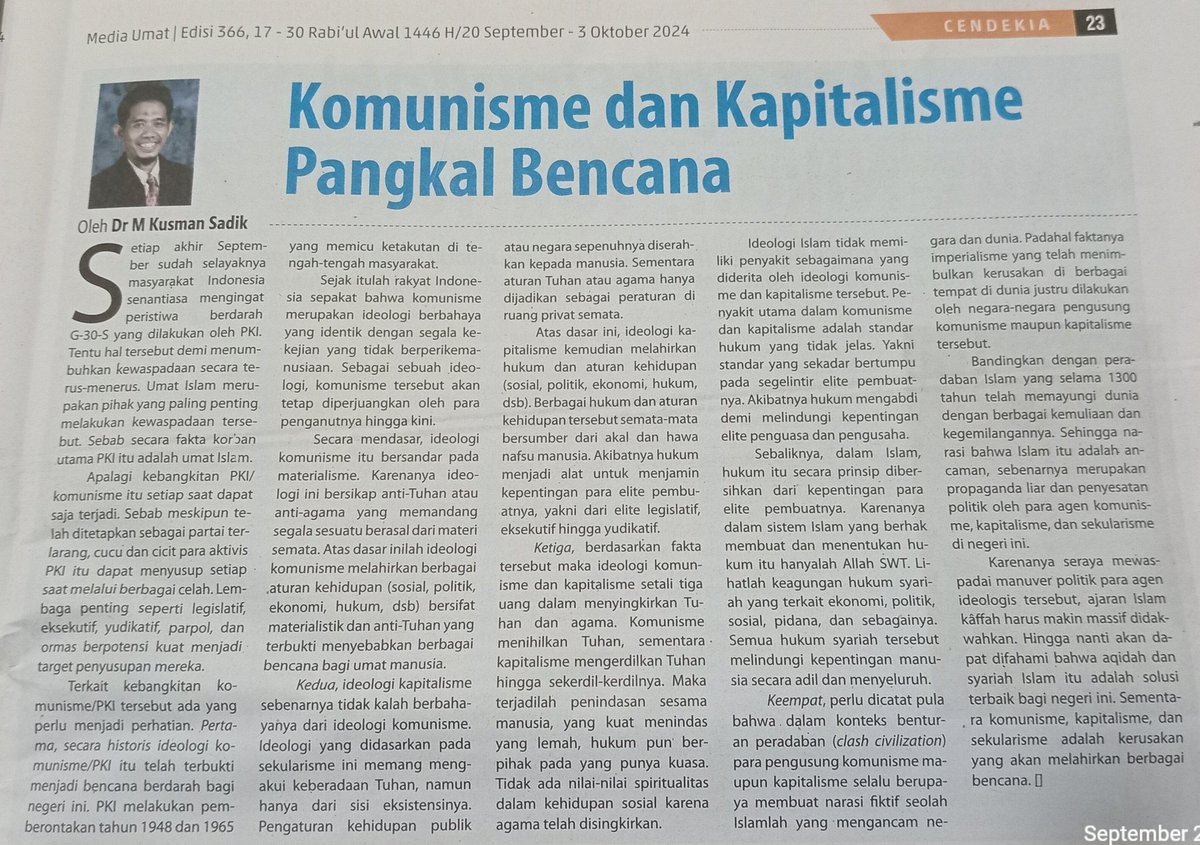 kusmansadik's tweet photo. Kapitalisme dan Komunisme Pangkal Bencana
#Komunisme 
#Kapitalisme https://t.co/oInDYIpGgF