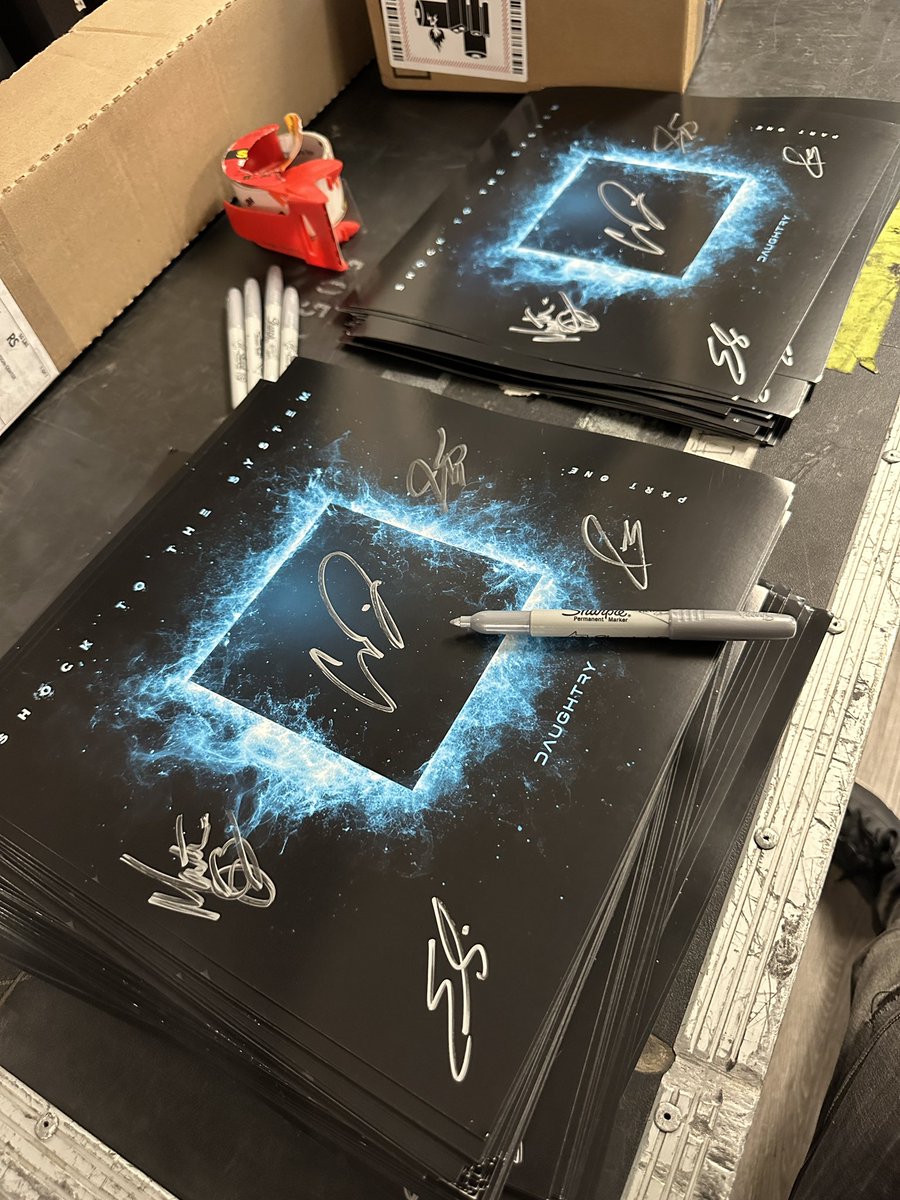 Available at midnight TONIGHT!  My first Daughtry release: Shock To The System: Part One. Super proud to be on this record, which has already spawned TWO #1 singles at rock radio! The First 500 copies of both CD &amp; VINYL are signed by the band!  Shop HERE: daughtryofficial.store