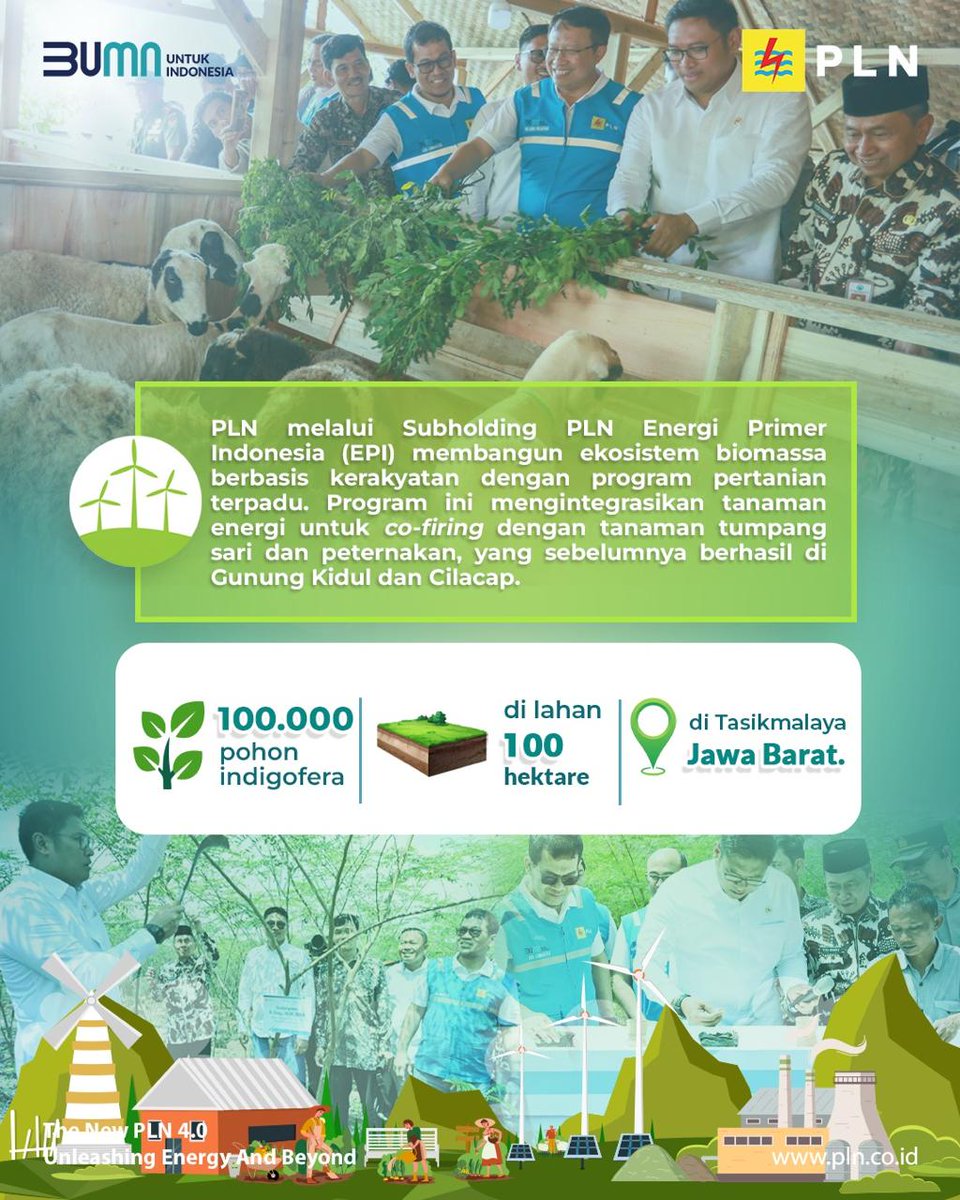 _pln_id's tweet photo. Electrizen, PLN bekerja sama dengan Kementerian Pertanian (Kementan) berkolaborasi lakukan Pengembangan Ekosistem Biomassa Berbasis Ekonomi Kerakyatan dan Pertanian Terpadu. 

#PLN #PLNUntukIndonesia https://t.co/dGDTGM0Al5
