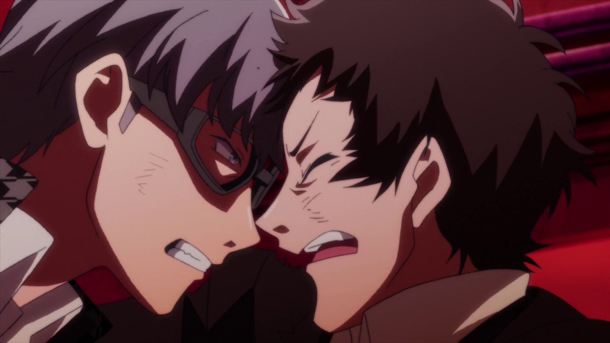 somethingfowl's tweet image. i wish in this scene yu shattered adachi's skull killing him instantly