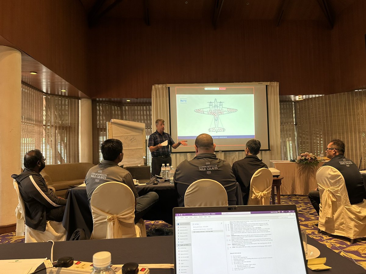 davidaloveridge's tweet photo. The Pacific Region team of the #CWGC completed a 3-day Health and Safety Training session this week in Kanchanaburi Thailand. Good participation by Regional staff, Country Managers and Site Managers from 7 countries across the Pacific. Lots learned about H&amp;S &amp; H&amp;S Leadsership https://t.co/5hWjVp7roK
