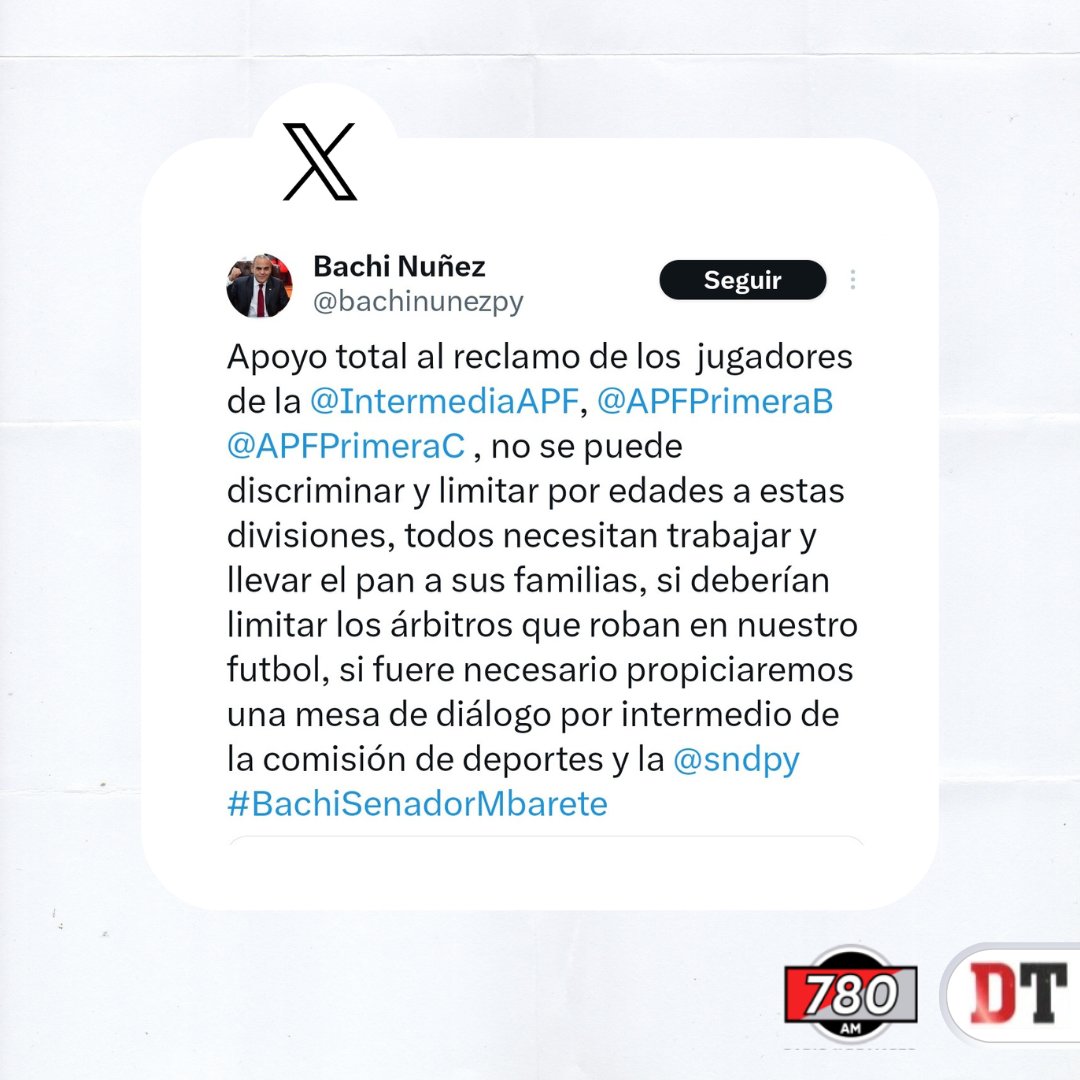 📳 #EnRedes 

⚽️ El Presidente del Congreso, Basilio Nuñez se manifestó sobre el reglamento Sub 23, que empieza a regir desde el 2025.

#DeporteTotal #780AM #MegaTV