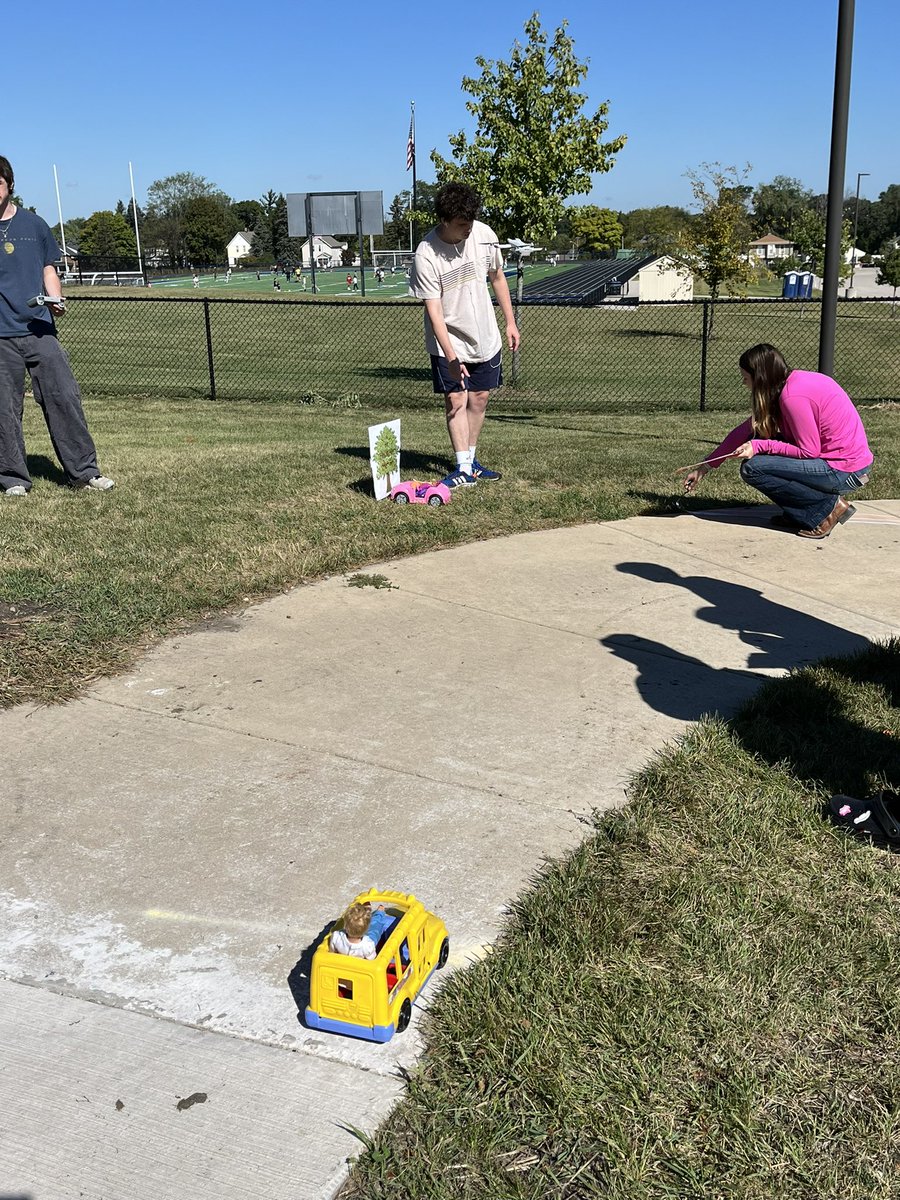 Students in the Accident Reconstruction (Physics) seminar investigated a simulated crash scene based on a scenario presented by a STC police officer who visited class. They used drones, measurement tools, &amp; observation to prepare accident reconstruction reports. #d303learns