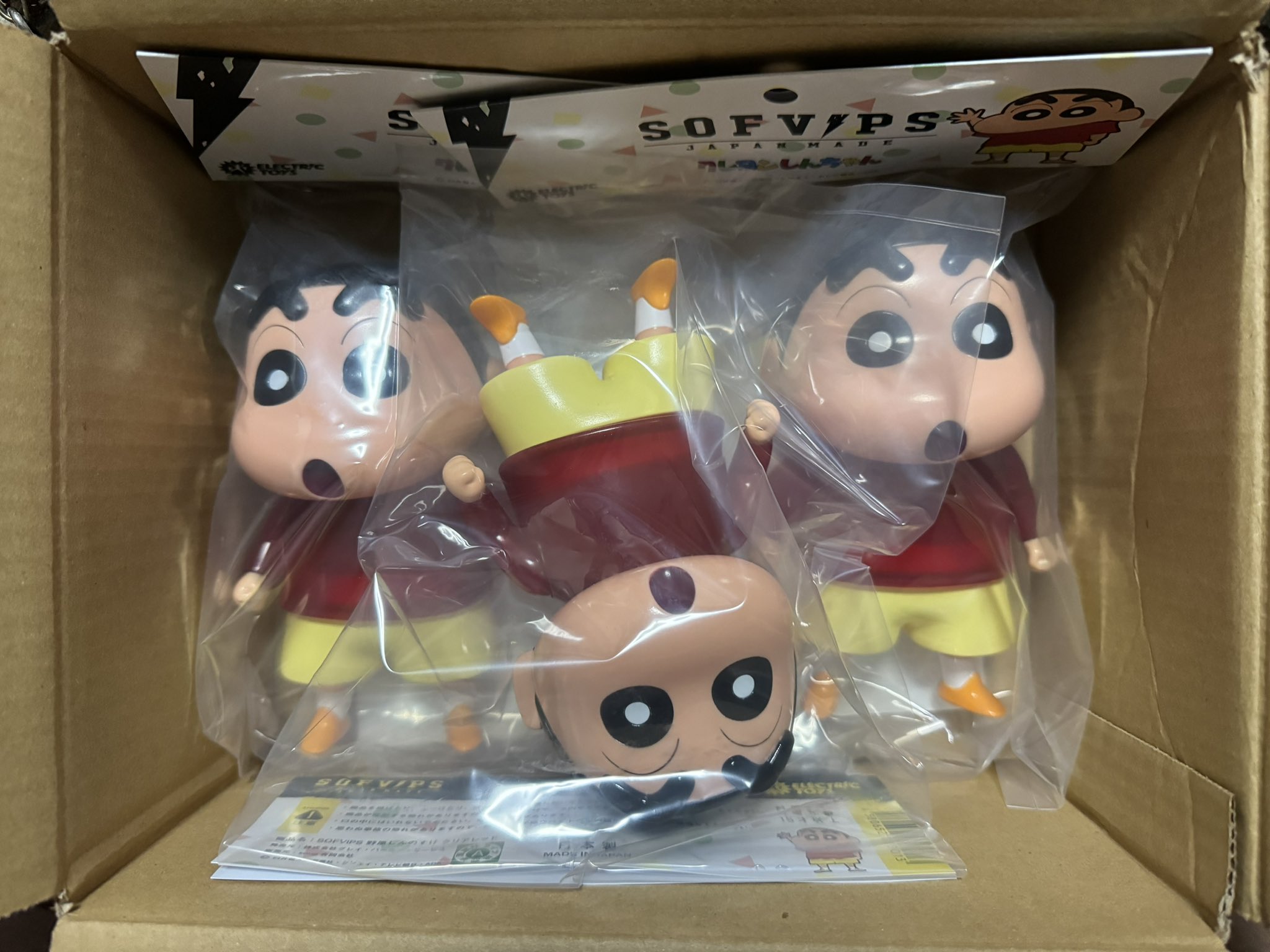 SOFVIPS 野原しんのすけ クリアレッド クレヨン しんちゃん
