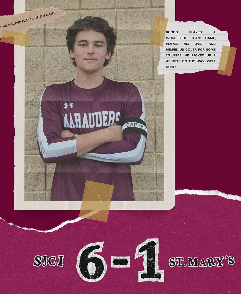SJCI Soccer (@stjoessoccer) on Twitter photo Yesterday, the Marauders traveled to St. Mary's and came away with a key league win final score of 6-1 #fireitup #sjci #thisisbrotherhood <a href="/SJCIAthletics/">SJCI Athletics</a> Yesterday, the Marauders traveled to St. Mary's and came away with a key league win final score of 6-1 #fireitup #sjci #thisisbrotherhood <a href="/SJCIAthletics/">SJCI Athletics</a>