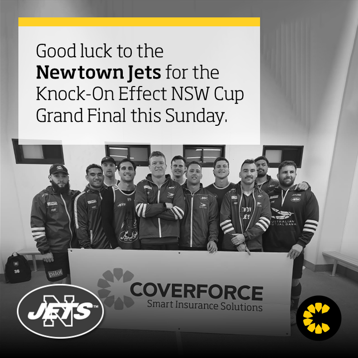 coverforce's tweet image. Best of luck in the Grand Final, @newtownrlfc! Watch them go against the Bears for the trophy in The Knock-On Effect @nswcup Grand Final at Commbank Stadium, Parramatta, this Sunday at 3pm or LIVE on @9now &amp;amp; @nswrltv. Let’s go #Jets!

#Coverforce #WeAre8972 #FlyWithUs