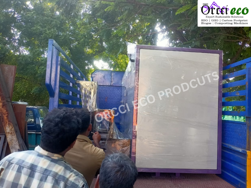 OrcciEco's tweet image. We're happy to report the successful dispatch of a 100kg composting machine to Tirunelveli! This state-of-the-art machine will help reduce organic waste and promote sustainable practices in the region.  
#OrcciEcoProducts #CompostingMachine #Tirunelveli #WasteManagement