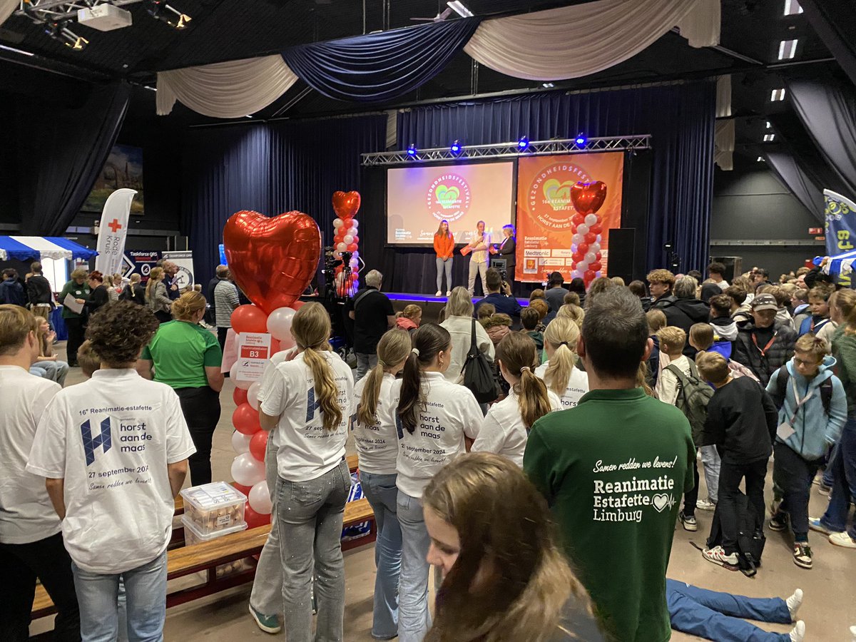 De Reanimatie-Estafette @Limburg in Horst aan de Maas is geopend.
#Reanimatieonderwijs
