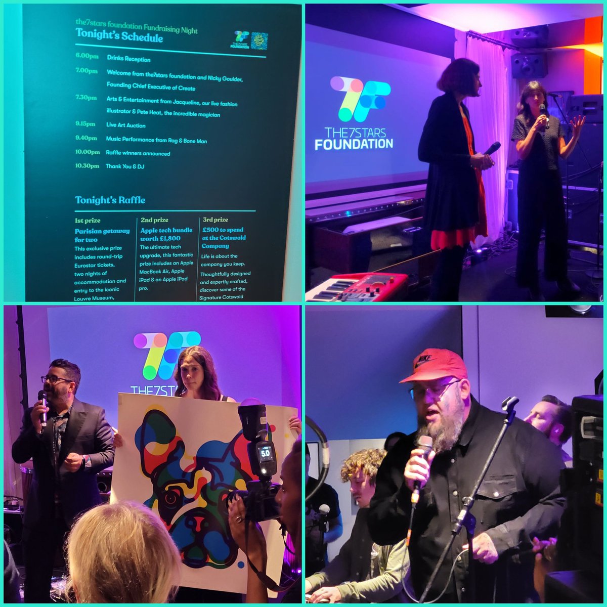 What an incredible evening, full of art and music (<a href="/RagNBoneMan/">Rags</a> -wow!). Thanks <a href="/the7stars/">the7stars</a> for inviting me to talk about <a href="/createcharity/">Create</a> at this spectacular fundraiser for the astounding the7stars foundation. Thanks for impacting so many charities working with vulnerable children.