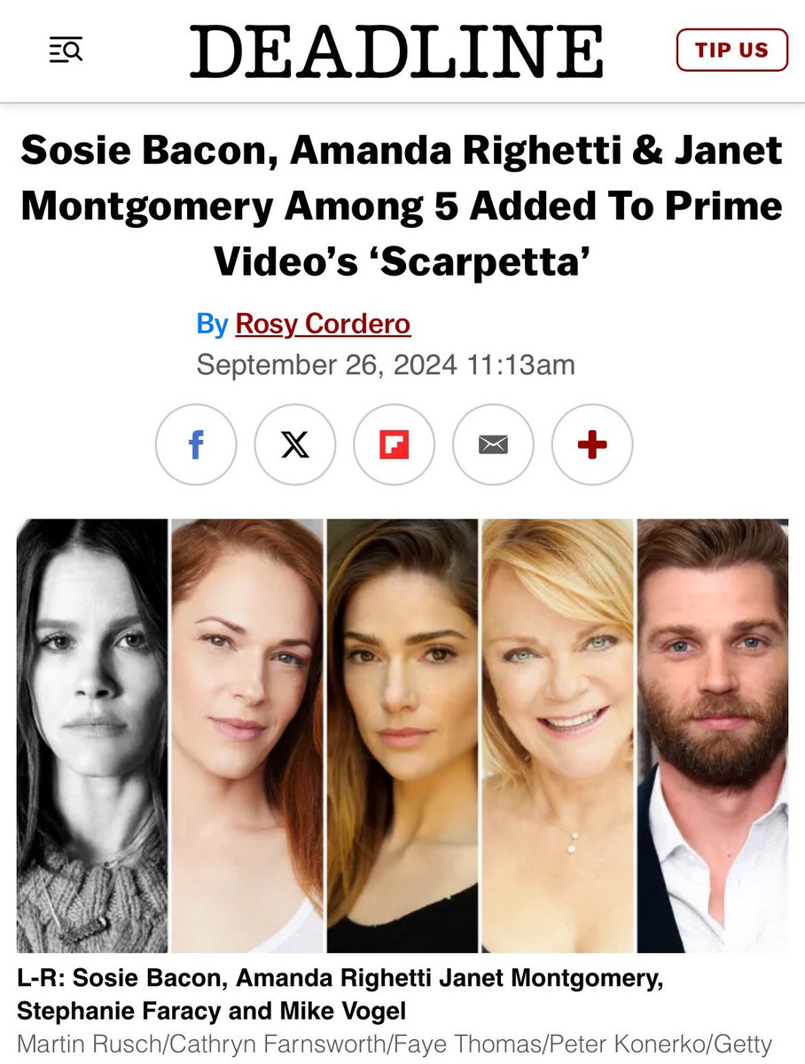 MikeVogelCom's tweet image. 🔝🔝🔝
@Mike_Vogel to join the recurring cast of Prime Videos TV-series ”Scarpetta” where he plays the city attorney Bill Boltz. This is so exciting! 😁
#mikevogel #sosiebacon #amandarighetti #janetmontgomery #stephaniefaracy #jamieleecurtis #nicolekidman #scarpetta #primevideo
