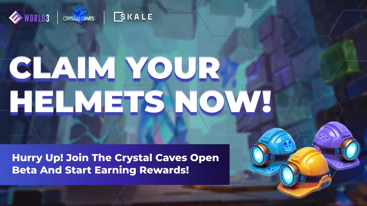 WORLD3_AI's tweet image. 🌟 The Crystal Cave Campaign on the WORLD3 QUEST platform is live!

🔗 Join now: world3.ai/quest/9

🎟️ Secure your Helmet (entry pass) and join the exclusive Open Beta of Crystal Cave -- a fully on-chain, 3D, incentivized game on @SkaleNetwork where players mine blocks and…