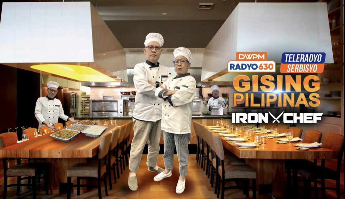 IamJZack's tweet image. #FridayGoodVibes nila Chef @alvinelchico and Sous Chef @DorisBigornia ng #GisingPilipinas , pwede po pa order ng isang specialty na Adobong #Pusit ✌🏽