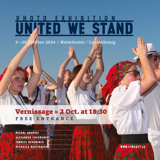 The official opening of the "United We Stand" photo exhibition, with the curator and one of the artists - <a href="/neimenster/">neimënster</a> on 2/10 at 18.30, free. #CinEast2024 #CinEastfestival <a href="/RTLlu/">RTL Luxembourg</a> <a href="/LuxTimes/">Luxembourg Times</a> <a href="/Wort_LU/">Luxemburger Wort</a> <a href="/Chronicle_LU/">Chronicle.lu</a>  #Luxembourg