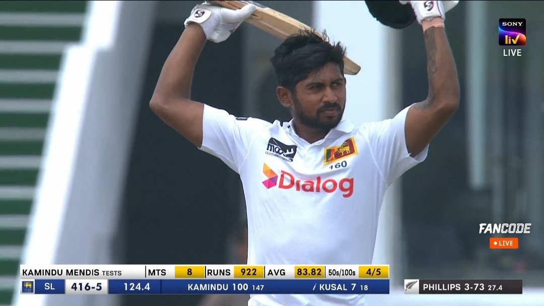mufaddal_vohra's tweet photo. - 61 Vs Australia.
- 102 &amp; 164 Vs Bangladesh.
- 92* Vs Bangladesh.
- 113 Vs England.
- 74 Vs England.
- 64 Vs England.
- 114 Vs New Zealand.
- 100* Vs New Zealand.

5 TEST CENTURIES BY KAMINDU MENDIS IN 13 INNINGS 🤯 - KAMINDU MENDIS, REMEMBER THE NAME...!!!! https://t.co/zOOg0tY8ak