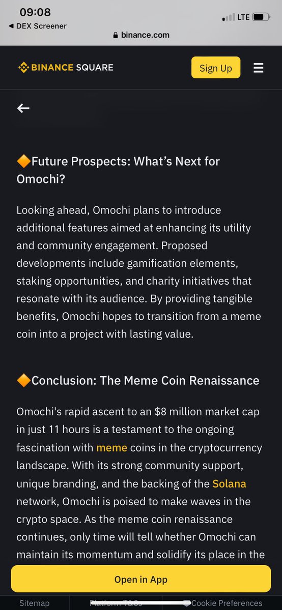 ansem_06's tweet photo. Binance 👀
$omochi 🐸 https://t.co/8JrmLAtK9s