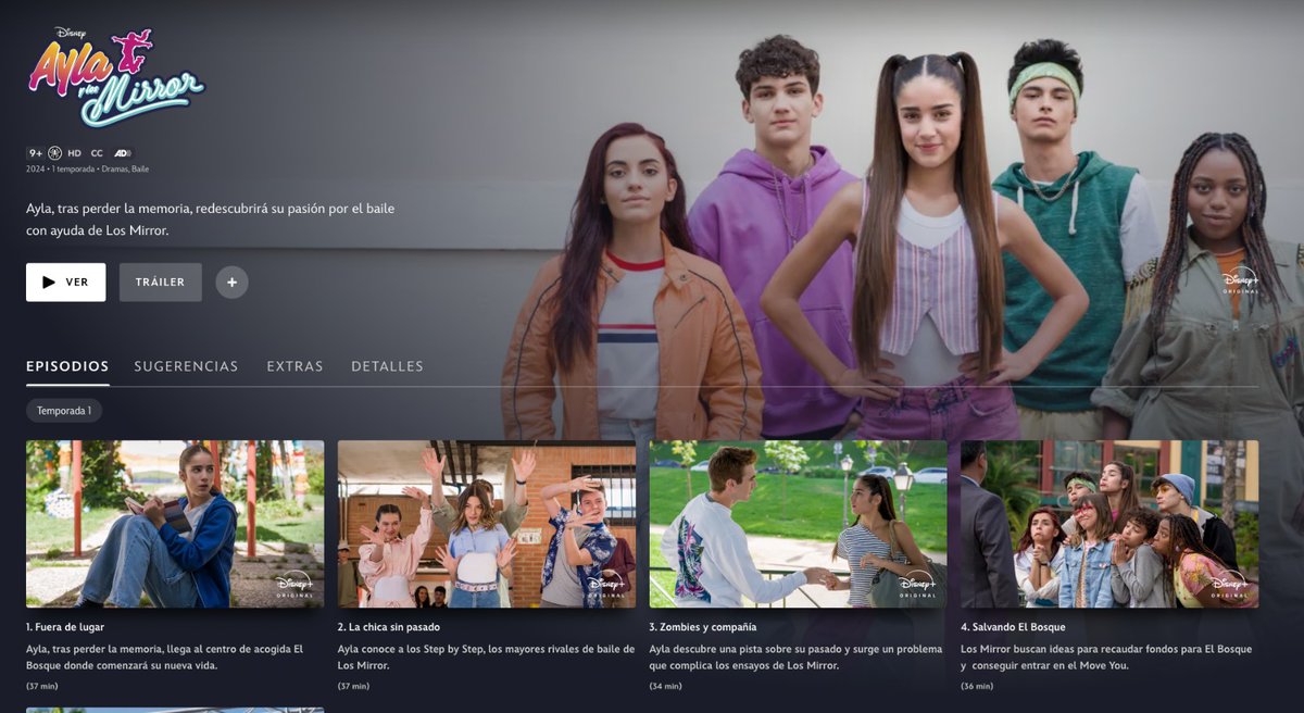 Ya disponibles los primeros 5 capítulos. 

Dadle cariño, que os va a sorprender.

#AylayLosMirror <a href="/DisneyPlusES/">Disney+ España</a>
