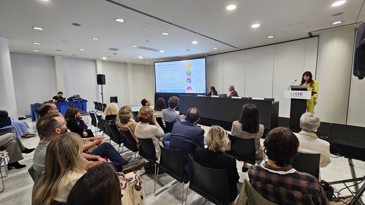 SEOR_ESP's tweet photo. #CONGRESOSEOR24 
BRAQUITERAPIA: PRESENTE Y PERSPECTIVAS FUTURAS
@patridiezh: El grupo de braquiterapeutas españoles   presentan los excelentes resultados obtenidos en cada una de las patologías y se confirma la profesionalidad de todos los centros. https://t.co/udTNypNH3w