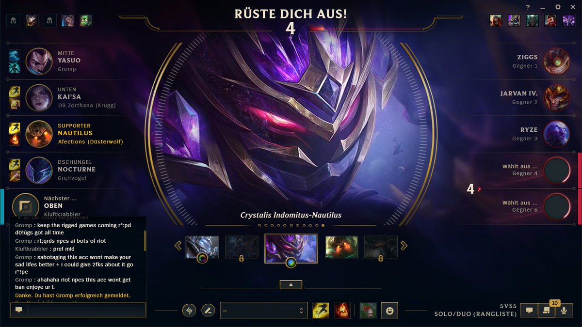 So startet man seine Placement Games. Zwei mal hintereinander die selben <a href="/RiotSupportDACH/">Riot Games Support DACH</a>
