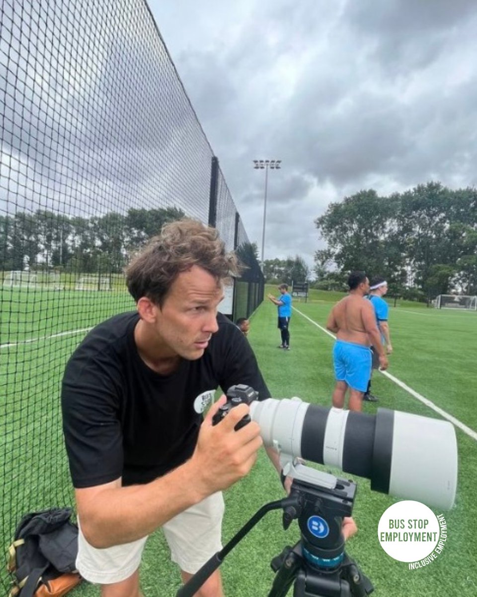 BusStopFilms's tweet image. JACKPOT He’s got the shot! 🎥😛
Jack Small, a talented member of the Deaf community and member of Bus Stop Employment.
#inclusivefilmmaking