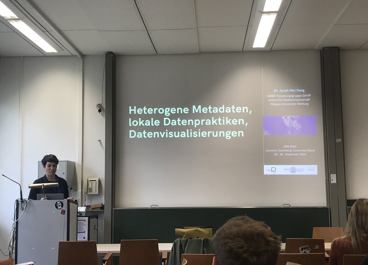 DAVIF | fedihum.org/@davif (@davif_project) on Twitter photo Gestern waren wir an der AVefi-Projektwerkstatt auf der #GfM2024 beteiligt und diskutierten über den autom. Abgleich filmbezogener Metadaten! <a href="/SarahMaiDang/">Sarah-Mai Dang @sarahmaidang.bsky.social</a> betonte die Relevanz von Datenprovenienz für die Erstellung & Nachnutzung filmhistorischer Daten.
#DAVIF #DH #DataFeminism Gestern waren wir an der AVefi-Projektwerkstatt auf der #GfM2024 beteiligt und diskutierten über den autom. Abgleich filmbezogener Metadaten! <a href="/SarahMaiDang/">Sarah-Mai Dang @sarahmaidang.bsky.social</a> betonte die Relevanz von Datenprovenienz für die Erstellung & Nachnutzung filmhistorischer Daten.
#DAVIF #DH #DataFeminism