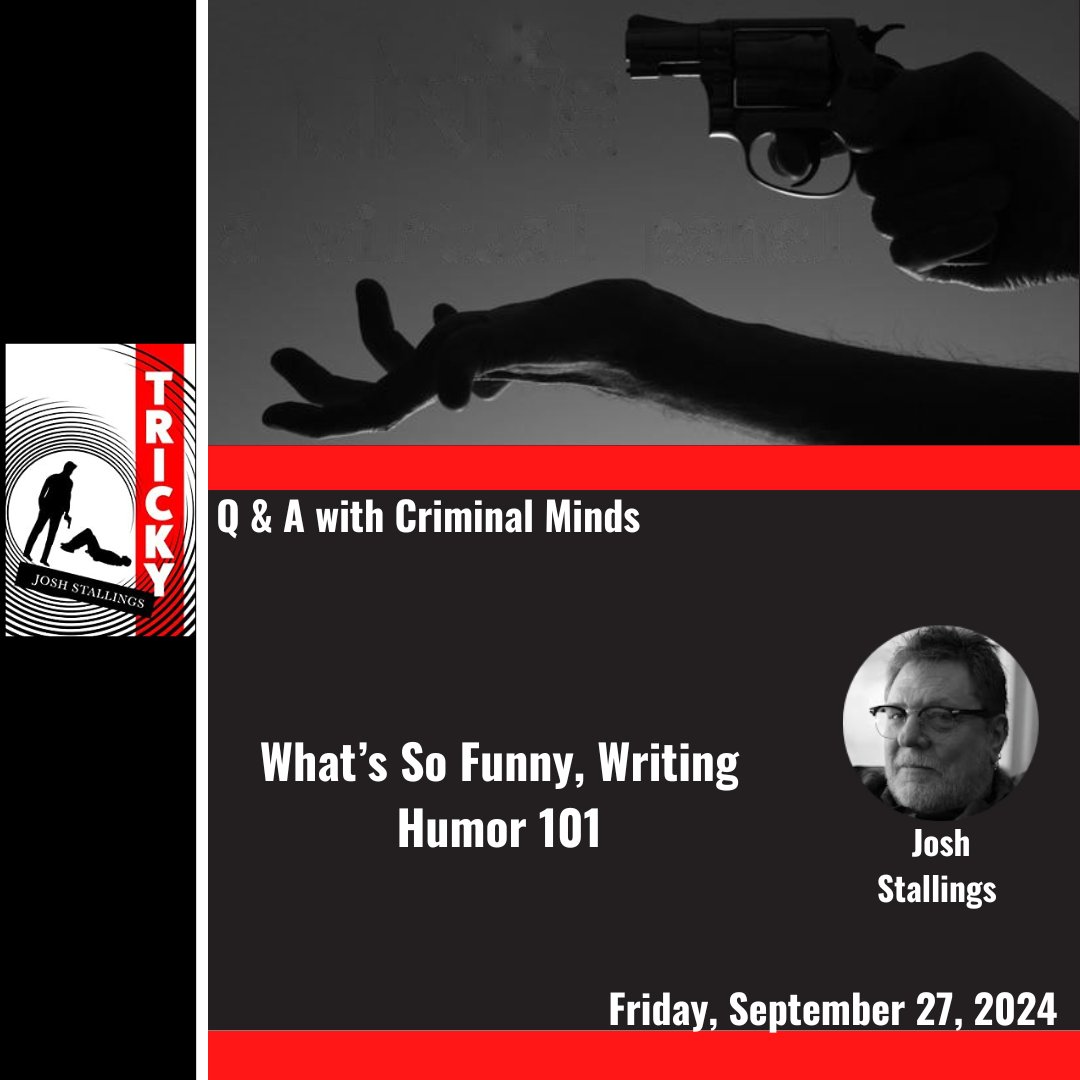 #humor 7criminalminds.blogspot.com/2024/09/whats-… <a href="/Josh_Stallings/">Josh Stallings</a> <a href="/10CriminalMinds/">TheCriminalMinds</a> <a href="/NorCalMWA/">NorCal MWA</a> <a href="/SoCalMWA/">SoCalMWA</a> #WritingHacks #FridayFeeling #shoutout <a href="/adrianmckinty/">Adrian McKinty</a> <a href="/anjilibabbar/">Anjili Babbar</a> Rachel Kushner. <a href="/AFrontlines/">AFrontlines</a> Nemonte Nenquimo &amp; Mitch Anderson