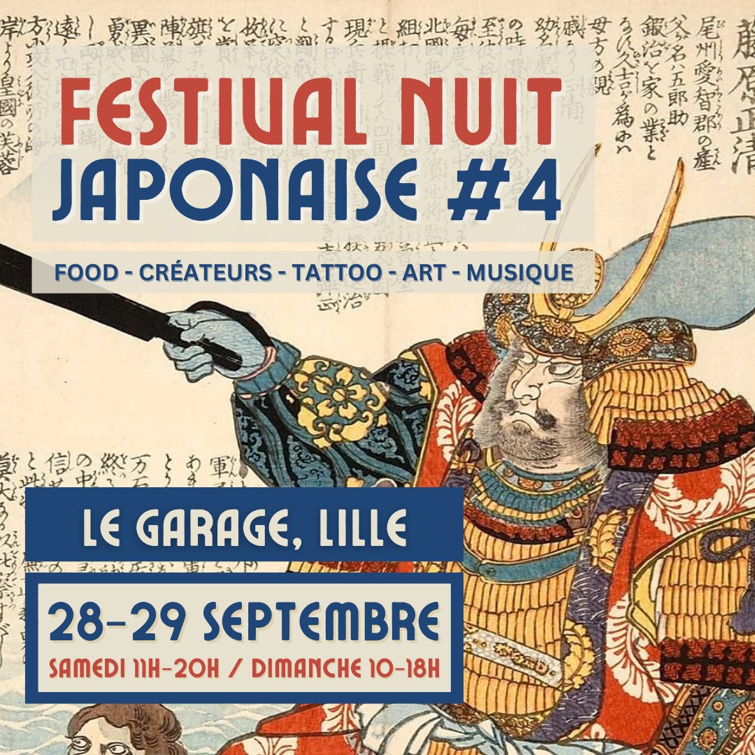 Ce week-end, rendez-vous à Lille pour la Nuit Japonaise. Je ramènerai ma touche Kawaii au Garage avec mes pin's, washi tapes, stickers et plus ! 💖

🗓️ 28 &amp; 29 septembre 2024
Infos et billetterie : nuitjaponaise.com