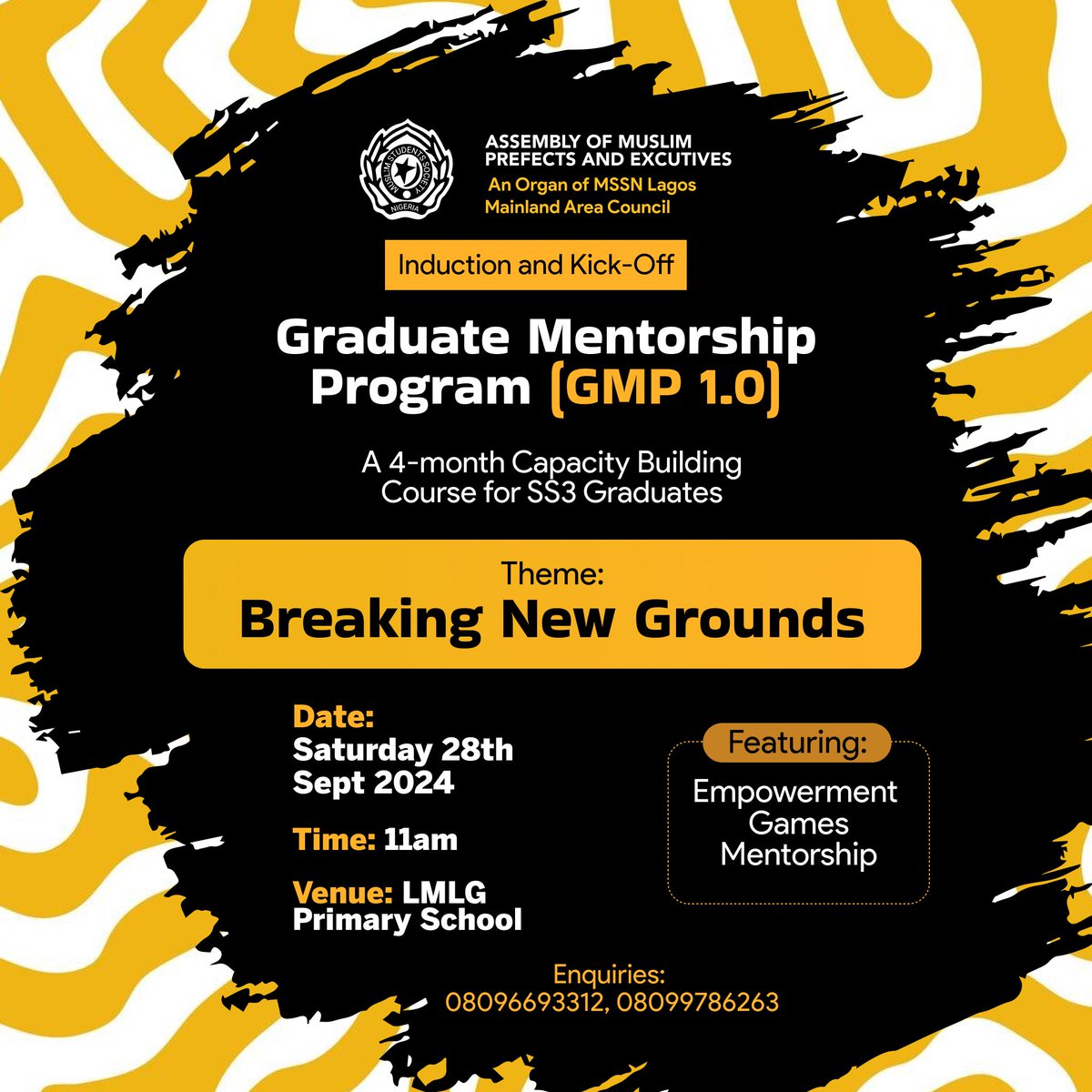 ampexlmac's tweet photo. Exclusive Capacity Building Course  for secondary sch graduates in Lagos Mainland LG on 21st Century skills before tertiary institution
To participate, register here 👇 as we see you tomorrow
https://t.co/qpCn5UPIkQ

#gmp #mssn #youthdevelopment #GMP1.0 #2024/2025 #leadership https://t.co/ou4QUQRVMQ