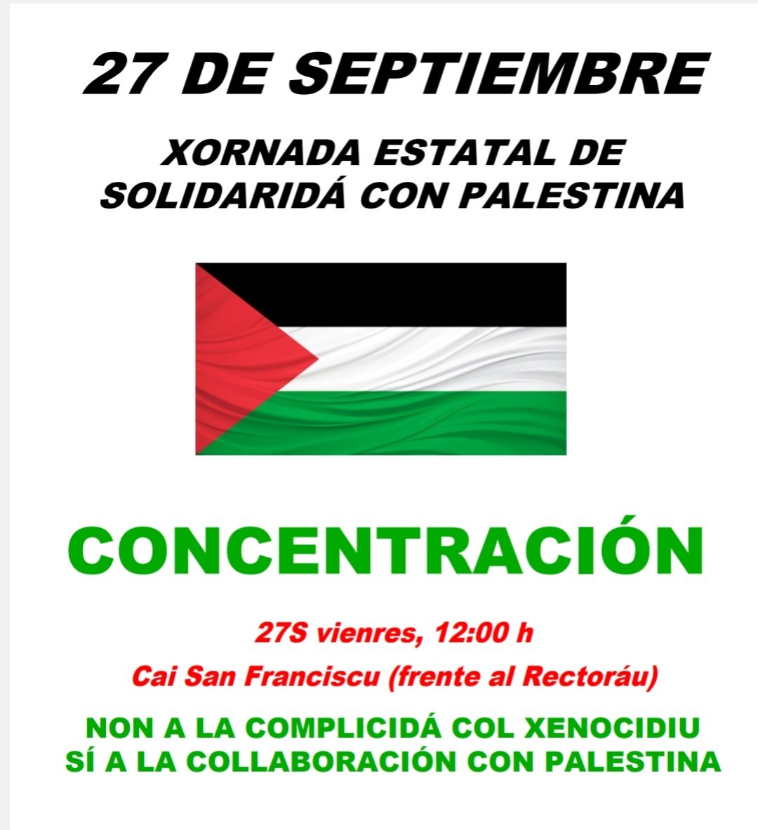 ISA_Uniovi's tweet photo. 📣🇵🇸✊🏻Güei, a les 12⬇️⬇️
#RUxP #27SPorPalestina
#TicheNon https://t.co/l50LWLPfgS