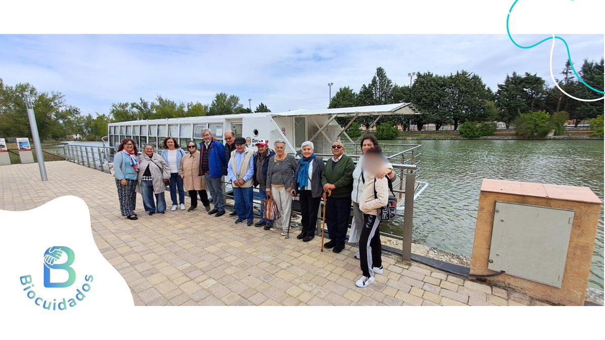 CDRSequillo's tweet photo. L@s participantes del programa #Biocuidados de distintos pueblos disfrutaron de un café y paseo en barco por el Canal de Castilla. Pudieron conocerse y charlar, fomentando así su participación en la comunidad 💙
@coceder @P_Recuperacion @DSocialesGob
@MSocialGob #nextgeneratioeu https://t.co/jHQjyQ5lKf