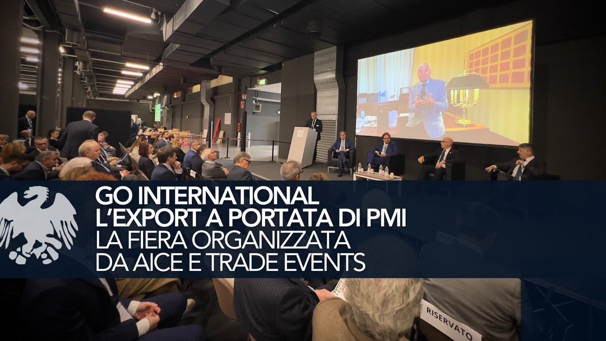 🟢 Go International, l’export a portata di PMI
 A Milano all’Allianz MICO-FieraMilanoCity si è svolta la quarta edizione di Go International, la fiera dei servizi per l’export organizzata da Aice, Associazione italiana commercio estero con Trade Events

👉 youtu.be/Y2aZWcDI9KE
