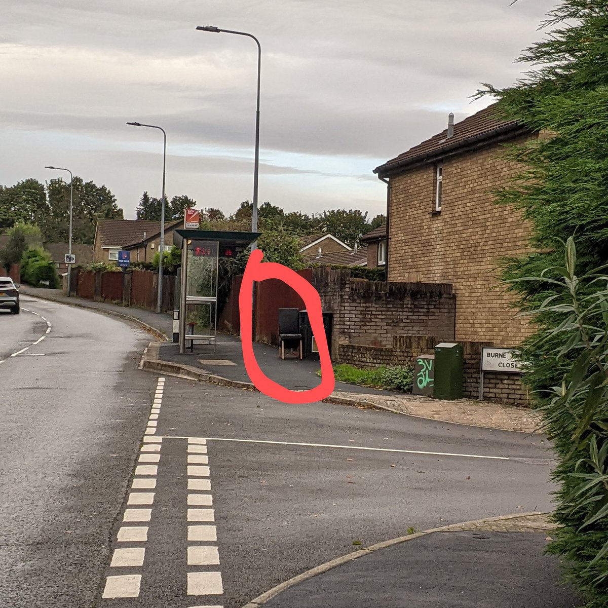Peter Huw Jenkins (@phjenkins) on Twitter photo Good morning <a href="/cardiffcouncil/">Cardiff Council</a>, there's a seat that was flytipped that someone has moved next to a bin by Burne Jones Close.
Could we please get it collected and correctly disposed of? Good morning <a href="/cardiffcouncil/">Cardiff Council</a>, there's a seat that was flytipped that someone has moved next to a bin by Burne Jones Close.
Could we please get it collected and correctly disposed of?