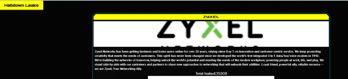 NOP_0x090's tweet photo. Several ransomware cases ongoing with exposed #zyxel devices, yet no one seems to talk about zyxel themselves being targeted by #Helldown ransomware, new #zeroday? https://t.co/nB41No6sHM