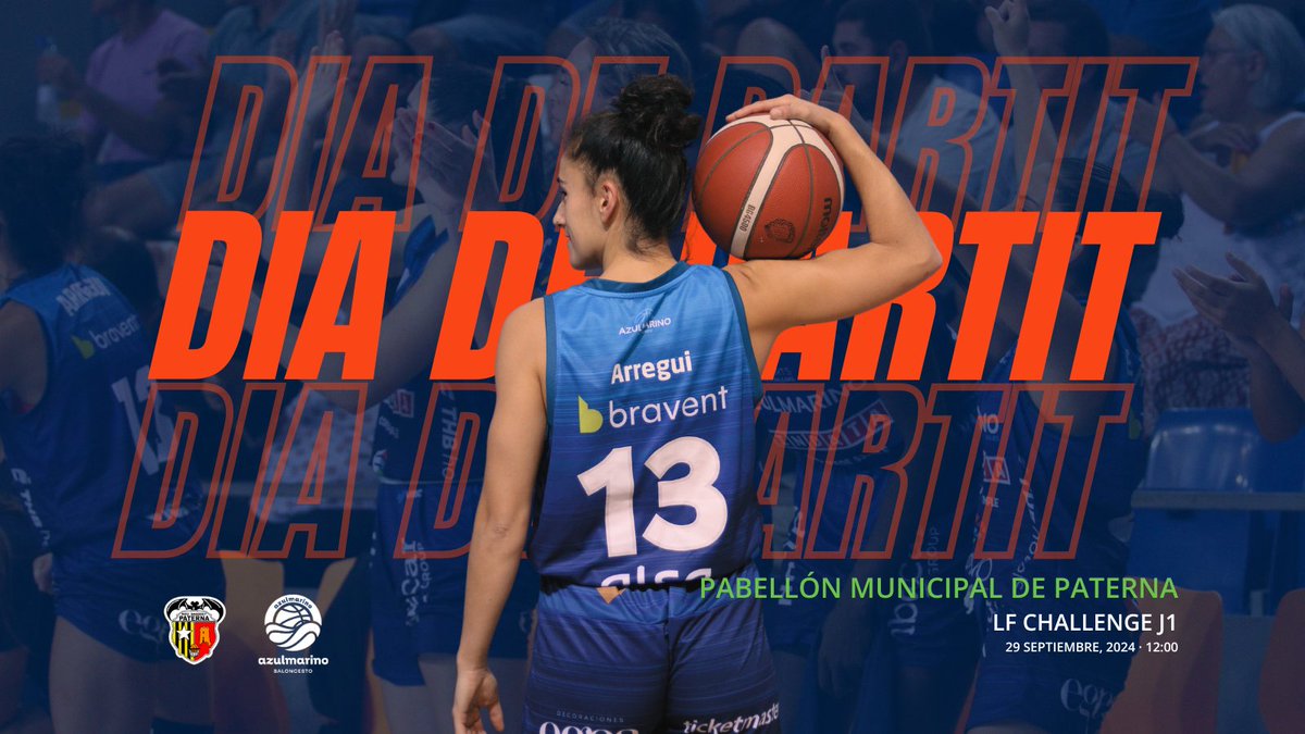 ¡La temporada ya ha empezado y vamos con más ganas que nunca! 🏀

Jornada 1 #LFChallenge
🗓 Domingo 29/09
🕢 12h
🆚️ <a href="/basquetpaterna/">Nou Bàsquet Paterna</a>
📍Pabellón Municipal Paterna
📺 CANAL FEB Tv

#SumatAlRepte #TeamBuron #AzulMarinoMallorca