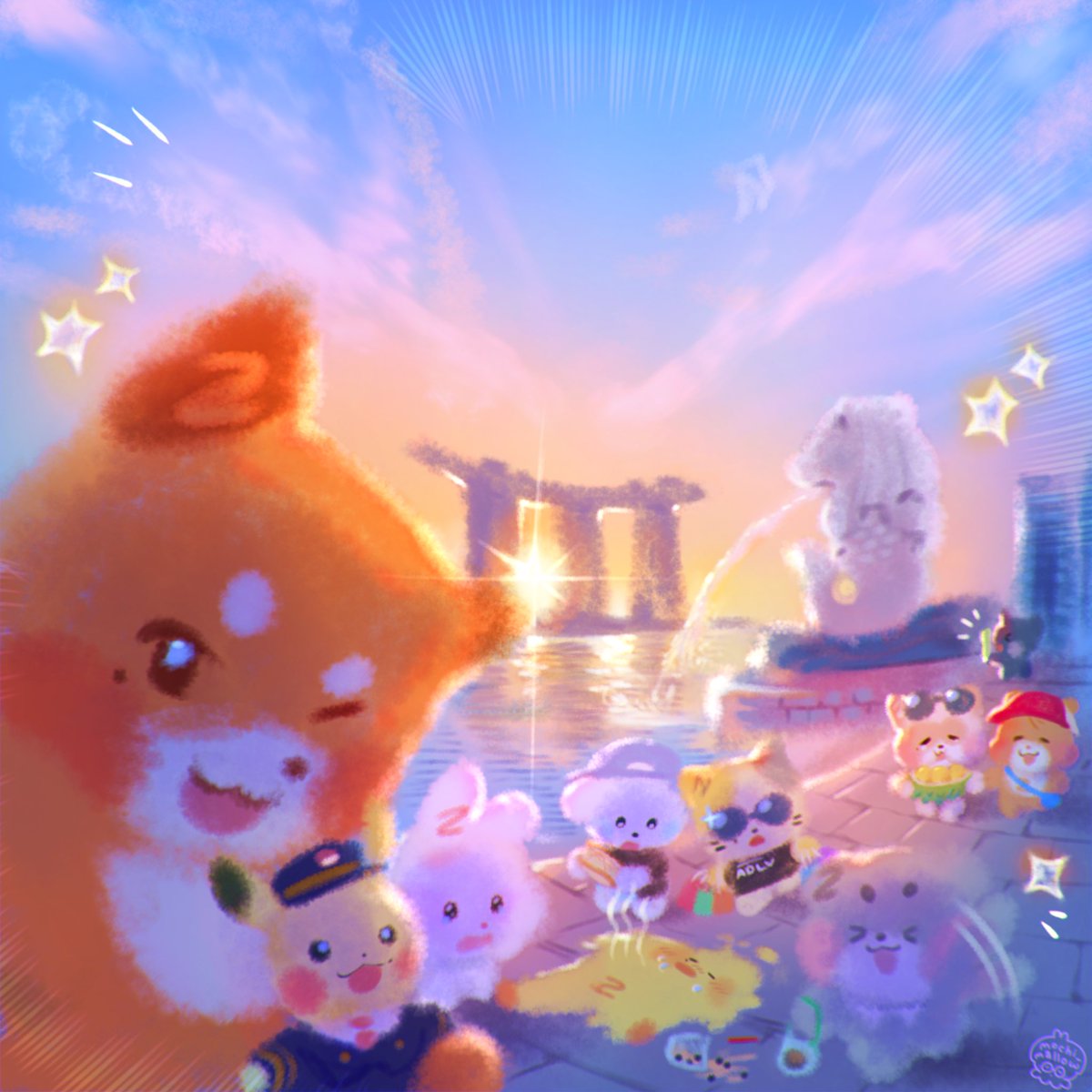 _mochimallow's tweet photo. in sunny singapore!! ☀️
[#ZB1INSINGAPORE #ZB1fanart #ZEROBASEONE] https://t.co/oWq7zqCZer