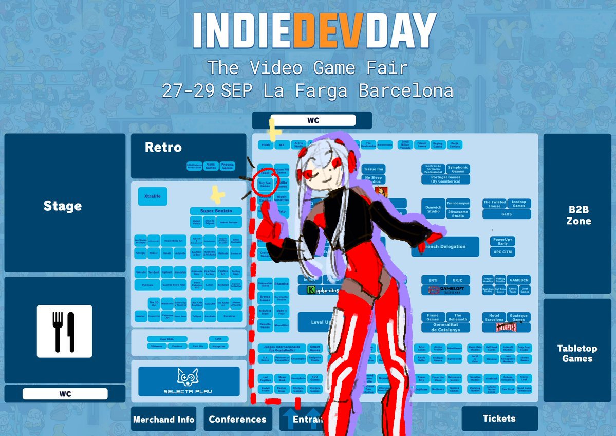 Everything is ready! 🥳🤩
Come around and play our new demo!! 
<a href="/IndieDevDay/">IndieDevDay</a> 

#indiegame #IndieDevDay2024 #gamedev #Barcelona