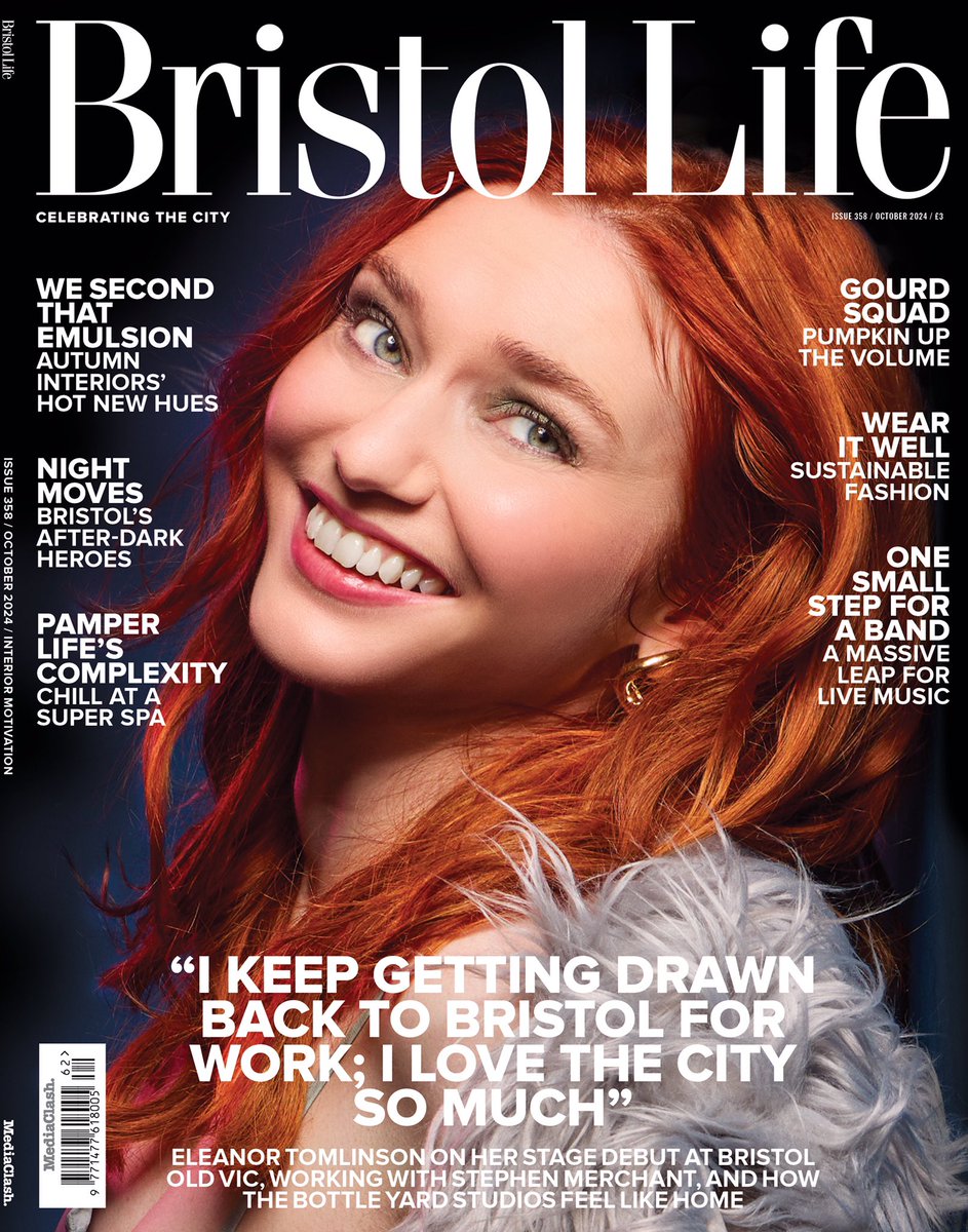 Bristol Life Mag (@bristollifemag) on Twitter photo Lighting up the cover of our NEW ISSUE is Eleanor Tomlinson, soon to appear in <a href="/BristolOldVic/">Bristol Old Vic</a>ās big autumn play #Reverberation; read what she has to say about it (and about Bristol) inside; along with new season interiors, art, fashion and a whole lot more. Our today and online. Lighting up the cover of our NEW ISSUE is Eleanor Tomlinson, soon to appear in <a href="/BristolOldVic/">Bristol Old Vic</a>ās big autumn play #Reverberation; read what she has to say about it (and about Bristol) inside; along with new season interiors, art, fashion and a whole lot more. Our today and online.