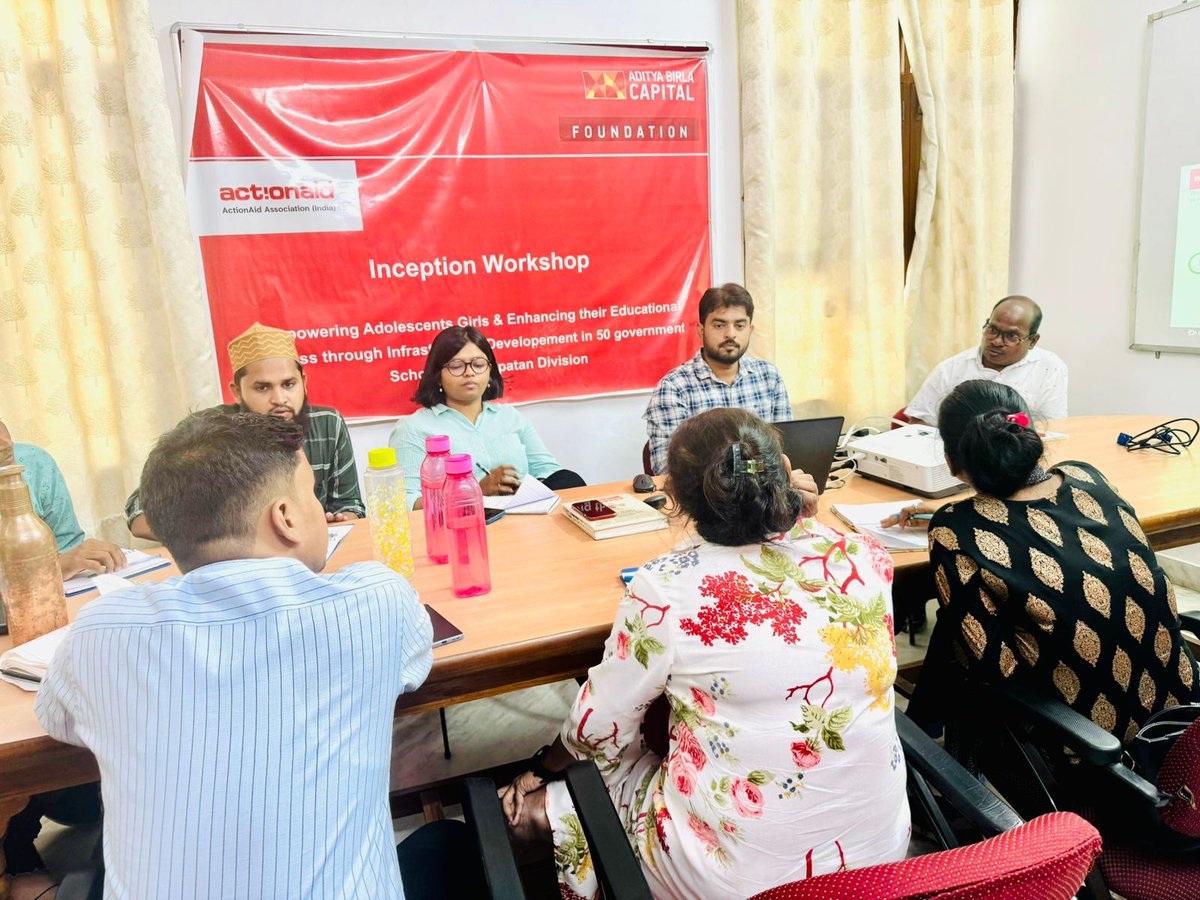 SapnaSi51173273's tweet photo. One day workshop was organised by @ActionAidIndia  under the Nai-Pahal Project supported by ABCF to Empower Adolescent girls &amp; Enhance their Educational Access through Infrastructure development in 50 government schools in Devipatan Mandal.@abcapital @UPGovt https://t.co/epwNAKAn4i