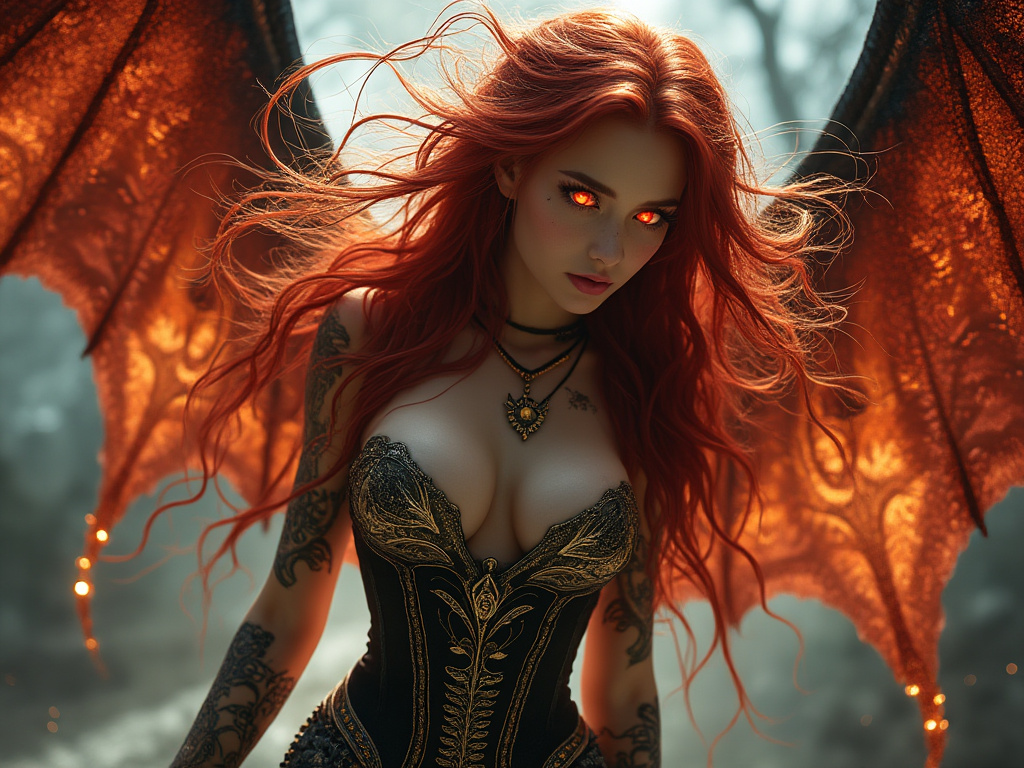 dainiusex7's tweet photo. QT your Demon Beauty art
"Flameborn: The Fiery Demoness Unleashed"
#InfernoWings #FlameQueen #AIart #AIArtwork #AIイラスト https://t.co/ZuzzZmP44M